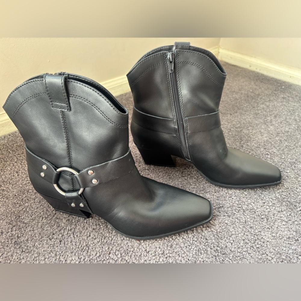Black Ankle Boots with Buckle Detail… BRAND NEW!!!